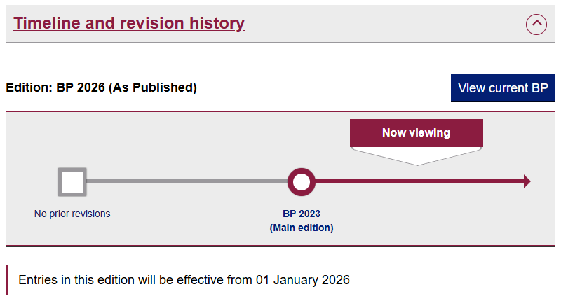 Atorvastatin Tablets timeline screenshot